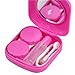 TOOGOO(R) Pink Mini Contact Lens Travel Kit Case - Pocket Size