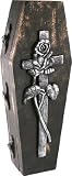 Gothic Fake Halloween Coffin with Rose Picture