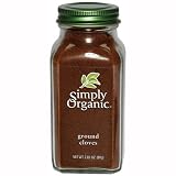 Simply Organic Cloves Ground Certified Organic, 2.82 Ounce Containers  (Pack of 3)