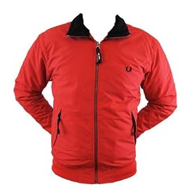 Fred Perry Funnel Neck Mens Fleece Lined Nylon Jacket - More Colors