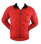 Fred Perry Funnel Neck Men's Fleece Lined Nylon Jacket - More Colors (Large, Red)