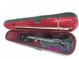 ViolinSmart 4/4 Full Size Student Violin w/Bow, Case, and Rosin - Solid Black