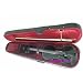 ViolinSmart 4/4 Full Size Student Violin w/Bow, Case, and Rosin - Solid Black