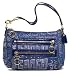 Coach Storypatch Small Top Handle Pouch Bag Purse 44088 Jean Blue