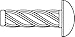 U Drive Screw, 5/8 In L, 7/32 In Dia, PK250