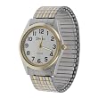 Geneva Platinum Mens Link Stretch Watch