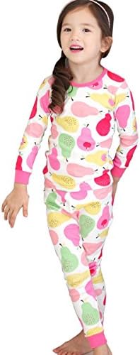 Tory Bam Toddler Girls Thermal Underwear Sets Pajamas Quince Large (5-6 Years)