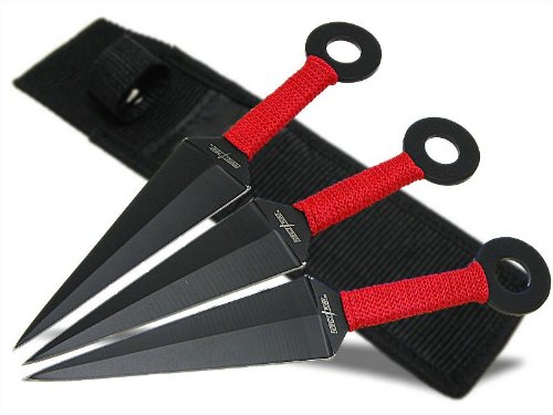 BladesUSA TK-008-3 Throwing Knife Set 8-Inch Overall