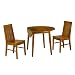 Kitchen & Housewares : Drop Leaf Table and 2 Mission Style Chairs – Oak
