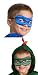 Little Adventures Reversible Superhero Mask Set of 2 for Boys-Red & Black, Blue & Green