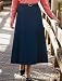 Midnight-Wash Denim V-Yoke Skirt