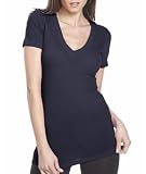 Next Level Apparel The Deep V Neck T-Shirt, Midnight Navy, XX-Large