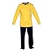 Star Trek Adult Officer Uniform Pajama Set Kirk Gold Medium