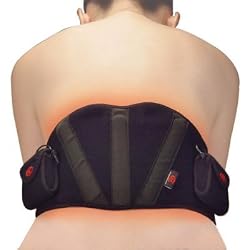 Body Comfort Far Infared Ray (PCD07-BA-MAX) Cordless Portable Pain Relief Heated Therapy Lumbar Belt (Waist Lower Back Wrap) Rechargable- MAX (Up to 49.50 Inches Waist)