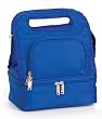 Pack of 2 Fully Insulated Lunch Bags w/ Food Storage Container - Royal Blue