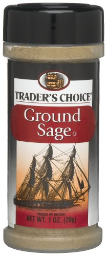 Traders Choice Ground Sage, 1-Ounce Plastic Jars (Pack of 24)