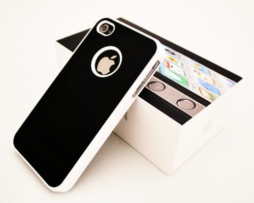 NEW Apple iPhone 4 4G 4S Luxury Aluminum Black hard back Case Cover Free Screen