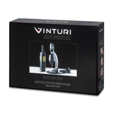 Vinturi 6702 Deluxe Wine Aerator Set, Includes Essential Wine Aerator and Tower