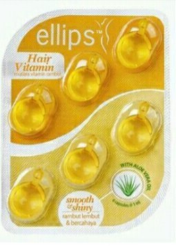Ellips Hair Vitamin (Smoth & Shiny), Travel Pack 6 Blister X 6 Capsules= 36 Capsules