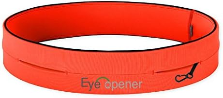 Running belt for iPhone 6/6 Plus with Elasticity and Zipper (Neon Punch, X-Small/22"-25")