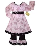 New 4/5T Girls Boutique POODLE IN PARIS Outfit Clothing
