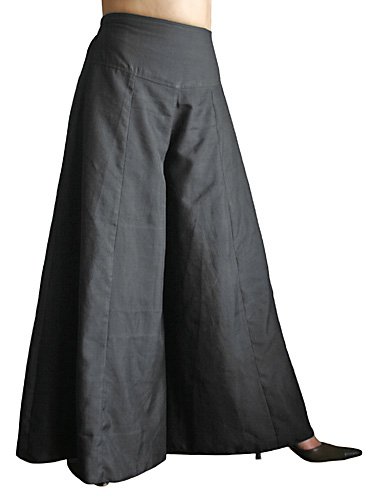 Cover image : ビルマシルクのクワン風ロングパンツ