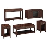 kathy ireland Office by Bush Furniture Grand Expressions Americana Family Work-N-Play Collection, 47-Inch Bundle, Warm Molasses