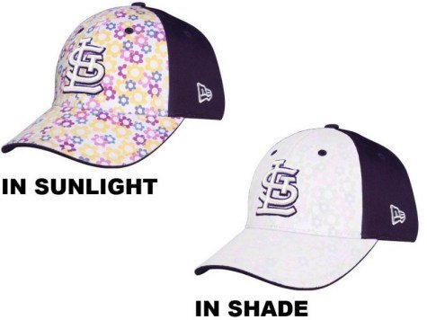 Youth St. Louis Cardinals White/Purple Light Sensitive Adjustable Hat - OSFM