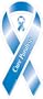 Cure Paralysis Dark Blue Ribbon Magnet
