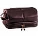 Cheap Leather Wallets - Royce Leather Toiletry Bag And Zippered Bottom Compartment-TAN