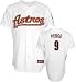 Hunter Pence Jersey: Adult 2010 Majestic Home White Replica #9 Houston Astros Jersey - Small