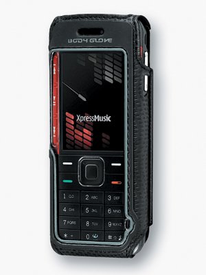 9086001 Body Glove Nokia 5310 black silver glove case with