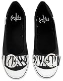 NOTW (Not Of This World) Womens Jungle Zebra Ballet Flat Shoes with Buckle