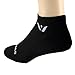 Swiftwick - PURSUIT ZERO, No-Show Socks for Running and Golfing, Black, Large