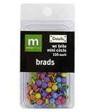 Making Memories Mini Circle Brads-Watercolor Brite