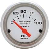 Auto Meter 4327 Ultra-Lite Oil Press 0-100 by Auto Meter