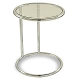 Clear Glass Circular End Table