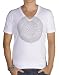 Natural Born Yogi Herren T-Shirt Kurzarm Buddhaday, weiß - graphit, M, mesh.m.01-buda