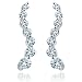 14k Choice of White or Yellow Gold Diamond Journey Earrings (1/2 cttw, H-I Color, I1 Clarity)