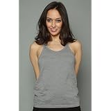 Alternative Apparel The Riviera Racer Back Tank in Elephant,Tops (Sleeveless) for Women by Alternative