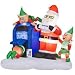 6 Ft Lighted Letter to Santa Scene Christmas Airblown Inflatable