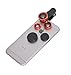 Clip on Cell Phone Camera Lens - (Red) - Take Better Pictures with Macro Wide Angle and Fisheye Lenses - 3 Different Lenses for All Types of Pictures