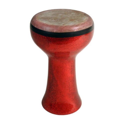 Fiber Doumbek, Red Sparkling