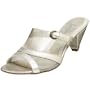 Aquatalia by Marvin K. Women's Kiki Sandal,Ice Metal,10 M