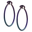 Niobium Hugger Hoop Earrings