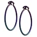 Niobium Hugger Hoop Earrings (Hand-crafted)