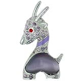 Purple Fantasy Deer Animal Brooches Pin