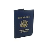 Embossed Leather Passport Holder Cover Several Colors Available