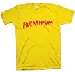 WWE Hulk Hogan Hulkamania Men's T-shirt, Yellow