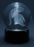 MICHIGAN STATE SPARTANS ETCHED GLOBE